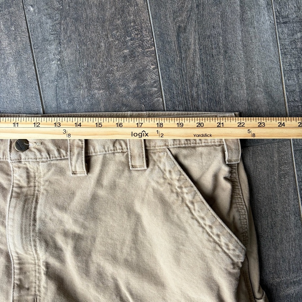 Carhartt B147 DKH Tan Canvas Carpenter Work Shorts Original Fit Mens 44 - Picture 6 of 8